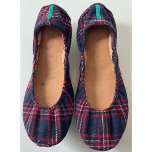 TIEKS Heritage Plaid Ballet Flats Shoes 8